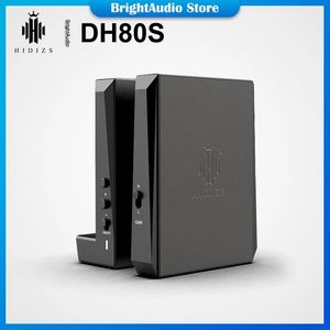 Connectoren Hidizs DH80 DH80S ESS9281C PRO CHIP Portable gebalanceerde DAC AMP -hoofdtelefoonversterker Ondersteuning MQA DSD128 3.5+4,4 mm Uitgang