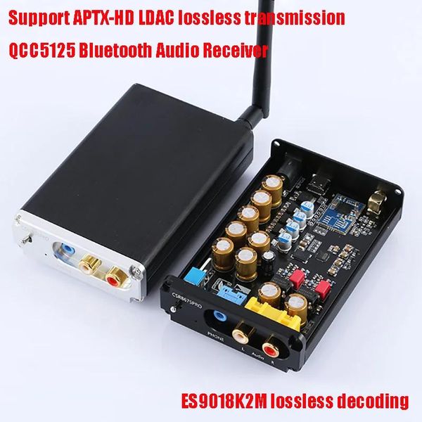 Conectores Receptor de audio Bluetooth HIFI ES9018 Decodificación sin pérdidas Decodificador de audio Bluetooth 5.1 QCC5125 Admite transmisión LDAC APTXHD