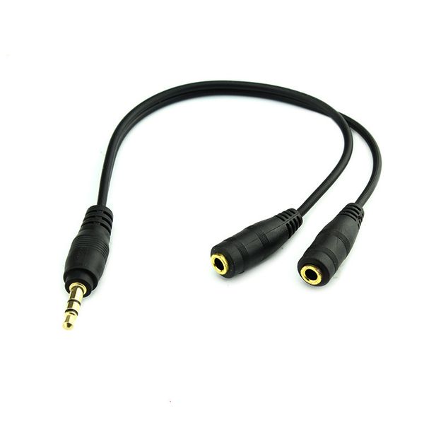 Connecteurs câble de Conversion Audio chaud 3.5mm mâle à femelle adaptateur Audio séparateur de prise casque