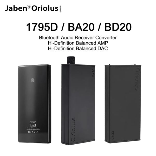 Connecteurs Jaben Oriolus 1795d BA20 BD20 Bluetooth Audio Receiver Converter Hidefinition ampli équilibré Hidefinition équilibrée DAC