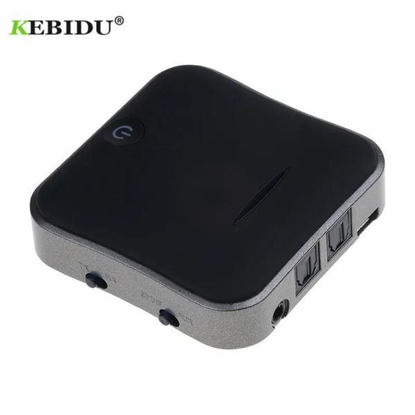 Connecteurs Kebidu Bluetooth 5.0 transmetteur Audio récepteur TV transmetteur Mini 3.5mm adaptateur Audio sans fil numérique optique Toslink/SPDIF