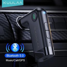 Connectoren Kuulaa Bluetooth Ontvanger 5.0 Aptx Ll 3.5mm Aux Jack Audio Draadloze Adapter voor Auto Pc Hoofdtelefoon Mic 3.5 Bluetooth 5.0 Receptor