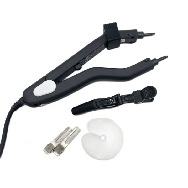 Connecteurs L601 qualité noir chaleur connecteur de cheveux température contrôlable fer thermique outils d'extension de cheveux Kit