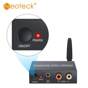 Connecteurs Convertisseur audio NEOTECK Digital to Analog with Power On ou Off Bluetooth DAC Converter Optical Coaxial to RCA 3,5 mm Jack