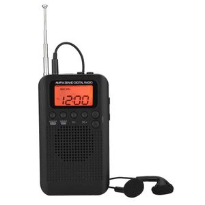 Connectoren Draagbare Am Fm Digitale Radio Dual Band Pocket Mini Digitale Tuning Radio's Ontvanger met LCD-scherm 3,5 mm hoofdtelefoonaansluiting