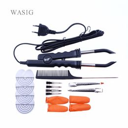 Connectors Professionele Constante Warmte Haar Connector VLAKKE PLAAT Fusion Hair Extension Iron Keratin Bonding Salon Tool Heat Iron Wand Pak 230731