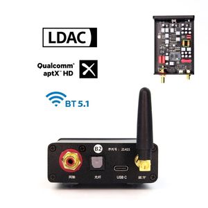 Connectoren Qcc5125 Bluetooth 5.1 24bit/96k Digitale Audio-ontvanger Aptx Aptxhd Ldac Hifi Coaxiale Optische Draadloze Adapter