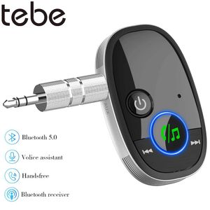 Connectoren Tebe 3,5 mm Aux Bluetooth Audio -ontvangeradapter Wireless Handsfree Car Kit Stereo Music ontvanger voor hoofdtelefoonluidspreker