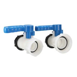 Connecteurs filetés en plastique, robinet de réservoir IBC DN40 (62 mm) / DN50 (75 mm) vers adaptateur 2 pouces, vanne de connexion d'irrigation de jardin