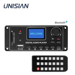 Connectoren Unisiaanse digitale audiospeler Bluetooth USB Sd Bt Fm Aux Lijn in mp3-speler 128 * 64 dots LCD Audio Decoder Board Module Tdm156