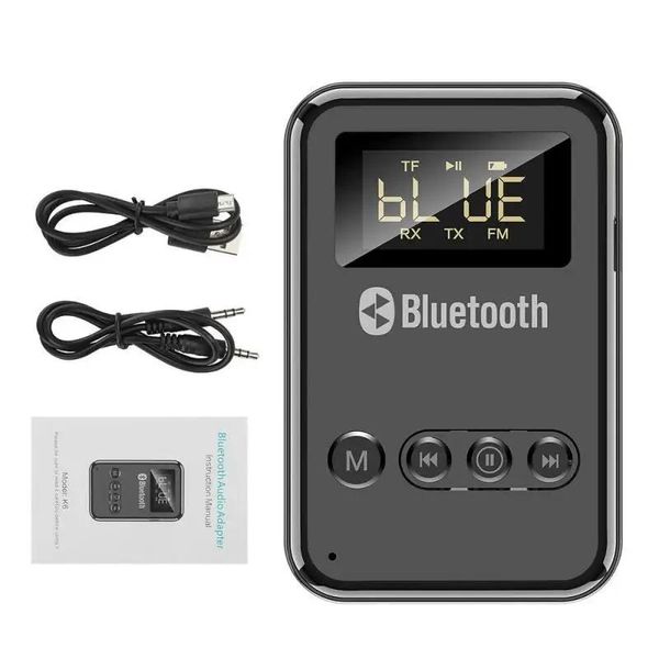 Conectores Usb Bluetooth 5.0 Transmisor Receptor A2dp Aux 3.5mm Rca Jack Adaptador Inalámbrico Usb Soporte Tarjeta Tf Salidas Fm para Tv Pc Coche Nuevo