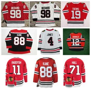 Connor Bedard Blackhawks Hockey Jersey Jonathan Toews Taylor Hall Perry Seth Jones Philipp Kurashev Taylor Raddysh Boris Katchouk Anders Bjo