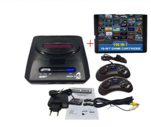 Consoles 16 bit SEGA MD2 videogameconsole met Amerikaanse en Japanse modusschakelaar, voor originele SEGA-handgrepen Export Rusland met 196 in 1 games