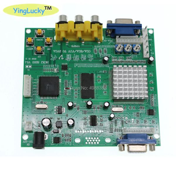 Consoles Livraison gratuite 2pcs Arcade Game RGB vers VGA Converter PCB HD Arcade CGA vers VGA Convertor One VGA Sortie pour la machine du moniteur LCD