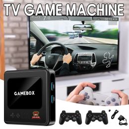 Consoles 3D 2 manettes de jeu coffret puissant lecteur multimédia TV boîte cadeau pour anniversaire