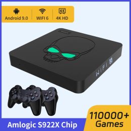 Consoles Amlogic S922X Beelink GT King WiFi 6 Console de jeu vidéo rétro pour PSP/PS1/SS/DC/N64/MAME 110000 + jeux rétro trois systèmes en un