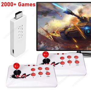Consoles Arcade Video Game Console Retro Game Stick 2000+ Classic Games 2.4G Double Wireless Joystick Gamepad Joypad voor GBA/SFC/MD/MAME