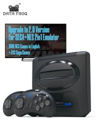 Consoles Data Frog 16 bits rétro sans fil Sega Stick pour Sega Stick Dendy contrôleur sans fil intégré 1913 jeux classiques Sega NES 2022