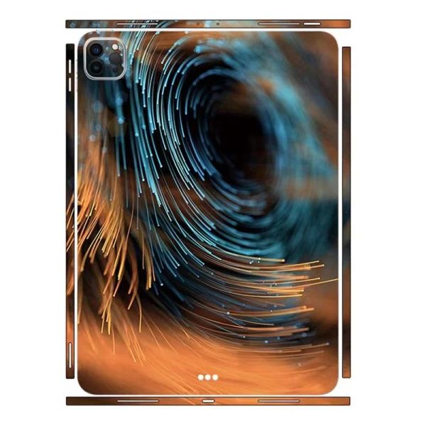 Consoles éblouissantes peau de décalcomanie compatible pour iPad Pro 2022 2021 2020 Mini 6 3m enveloppe colorée Back Protector Film Cover Board Sticker
