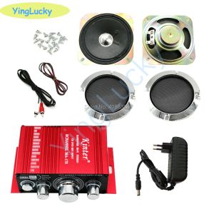 Kit de altavoces para arcade DIY, consolas con altavoz de 4 pulgadas y cubierta para amplificador, kits de accesorios para consolas de juegos, caja de juegos recreativos DIY