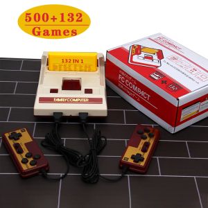 Consoles DropShipping Mini 8 bits rétro classique AV TV TV Video Game Console Family Handheld Game Players for FC Game Compact with 632 Games