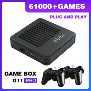 Consoles G11 Pro Game Box voor PS1/Saturn/Sega/DC Emulator Console 61000+ retro -games met draadloze controller 4K HD TV Video Game Console