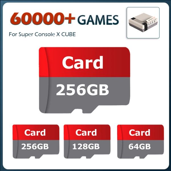 Carte de jeu pour Consoles, Super Console X Cube, rétro, pour PS1/PSP/DC/Arcade/MAME, avec plus de 60000 jeux classiques