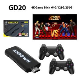 Consoles Game Stick GD20 4K HD Sortie 2.4G Contrôleurs sans fil Emuelec 4.3 Aigame 905M 256G 70 000+ Console de jeu vidéo rétro installée