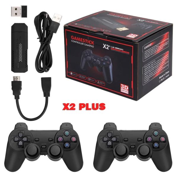 Consoles de jeux X2 PLUS, 1080P, double contrôleur, sans fil, 58000 jeux, 256 go, rétro, pour FC Boy, cadeau