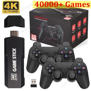 Consoles GD10 Game Stick 4K 10000 Games 3D HD Retro Video Game Console D90 M8 Stick Game 2.4G Dual Wireless Controller For PS1 PSP SFC