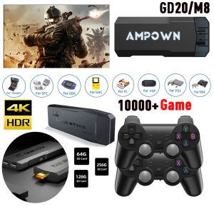Consoles GD20/M8 Retro Game Stick 70KGames Handheld 2.4G Wireless Controller 4K HD Video Game Console voor PS1/N64/PSP/CP1