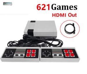 Consolas HDMI Output Mini TV Handheld Console de videojuegos retro Builtin Classic 621 Games para 4k TV Pal NTSC Juego con gamepads