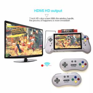 Consoles Hot Hsuper Output SNES Retro HD 7 inch handheld Game Console 16bit HDMI Ultra SNES Pocket Retroad 5Plus 2.4G draadloze controller