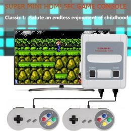 Consoles HOT Mini rétro Console de jeu vidéo pour SNES lecteur de jeu à domicile sortie AV intégré 620 jeu avec manette filaire pour les enfants