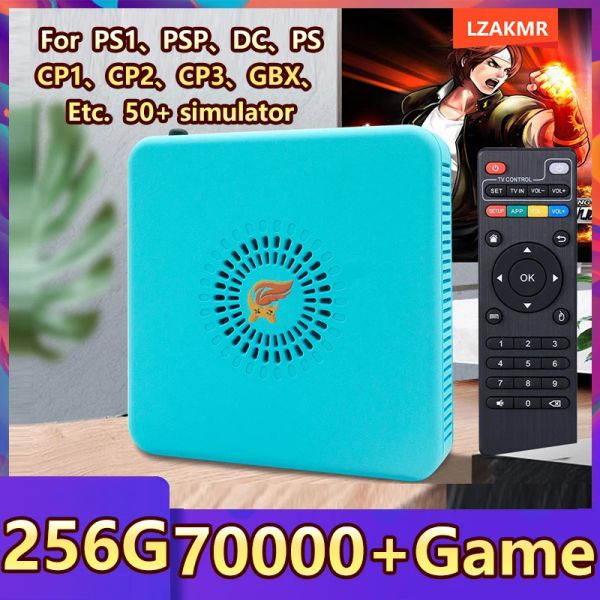 Consoles LZAKMR nouveau G13 rétro Mini boîte de jeu 256GB 70000 + jeux Support pour plus de 50 émulateurs pour PS1 PSP PS Consoles de jeux vidéo 4K HD affichage