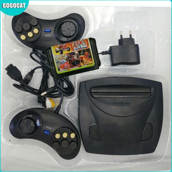 Consolas Mini para Sega Genesis 3 Sistema de consola de juegos en caja con controlador Md3 Controlador con dos cables Joystick Retro Videojuegos duales