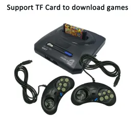 Consoles Nieuwe Retro Mini TV Video Game Console Ingebouwde 528 games Voor Originele Sega MegaDrive MD2 met AV-uitgang Dubbel bedrade Gamepads