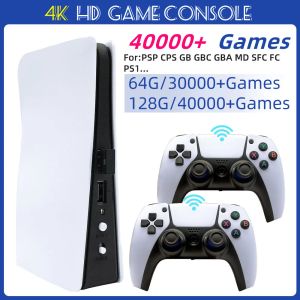 Consoles Voorgeïnstalleerd 40000+ Gratis Games Video Game Console Retro Game Box 5 Mini Game Stick 4K 64G 128G Voor MAME 64 bit 128 bit Games