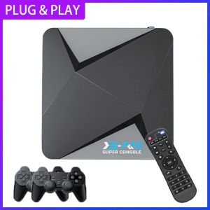 Consoles Retro Game Box Super Console X2 Pro pour PSP / PS1 / SEGA SATURN / N64 / DC Console de jeu vidéo 4k HD TV Box Game Player Dual WiFi