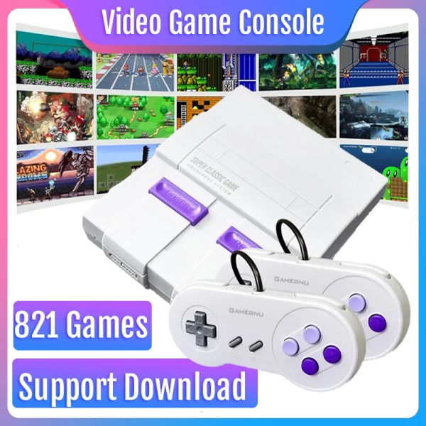 Consolas Retro Super Classic Mini TV 8 Bit Family TV Console de videojuegos Builtin 821 Juegos Player de juegos de mano Nuevo regalo de Navidad