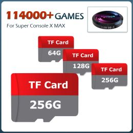 Consoles Super Console X MAX Game Card Gebruikt Voor Super Console X MAX Retro Video Game Consoles Met 114000 Games voor PSP/PS1/NDS/N64/MAME