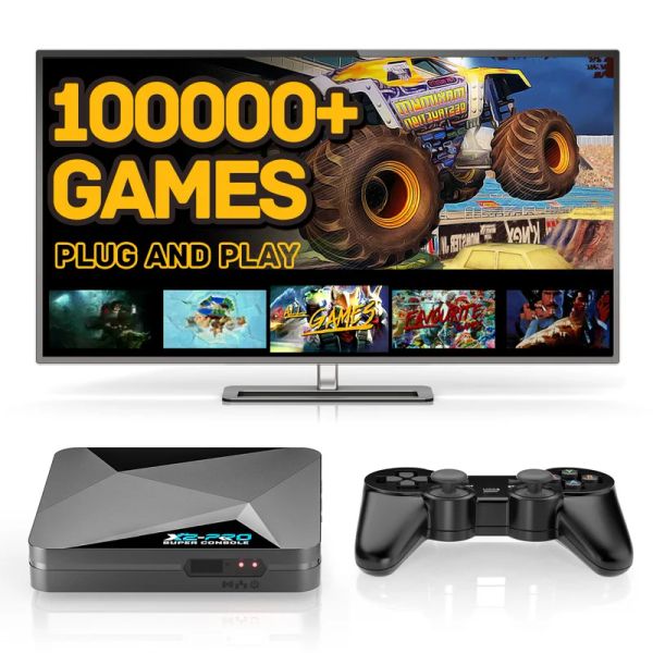 Consoles Super Console X2pro Console de jeu vidéo à domicile trois systèmes un décodeur de jeu intégré 100000 jeux classiques prennent en charge le système de télévision