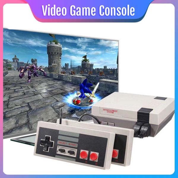 Consoles Consoles de jeux vidéo, console NES Retro 8 bits, jeux de 620 intégrés, support double lecteur, sortie de télévision, cadeau pour les enfants