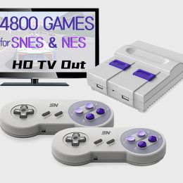 Consoles VILCORN 16 Bit Draadloze Dendy Retro TV Video Game 3800 + Games Console Voor Super NES SFC FC console 4k Voor SNES