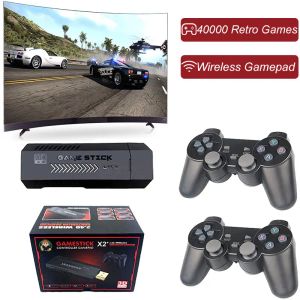 Consoles X2 Plus Game Stick 4KHD Draagbare TV GD10 Pro Handheld Game Player 40000 Retro Games Draadloze Controle Videogameconsole