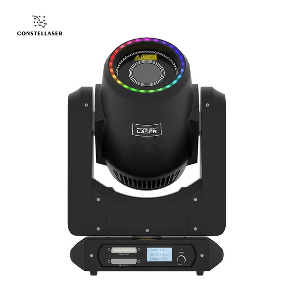 CONSTELLASER nouvel éclairage à tête mobile Laser 12W avec anneau 25KPPS ILDA DMX équipement de scène professionnel pour DJ Disco Club lumières de fête