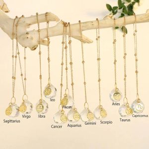 Constellation Sun Catcher Crystal Rainbow Suncatcher Crystal Glass Car Hanging Decoration Window Garden Sunlight Catcher Prism 0619