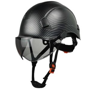 Casque de chantier pour ingénieur CE EN397 Casque de sécurité avec visière Casques de travail à suspension à 6 points pour industriels