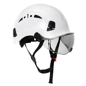 Casque de sécurité de construction avec lunettes visière haute qualité ABS casque léger ANSI travail industriel Protection de la tête sauvetage CR08 240322