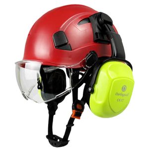Casque de sécurité de Construction avec visière CE ABS, casque antibruit pour ingénieur ANSI, Protection de tête industrielle, casquette de travail pour hommes